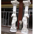 Building decoration greek natural stone marble outdoor stone Column